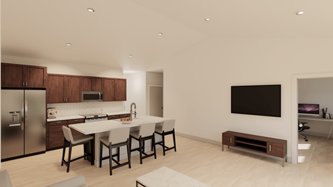 Floor plan for 3 beds, 2 baths, 1312 sqft